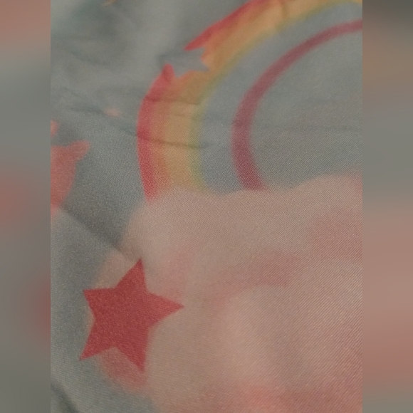 [Price is Firm] Romwe skirt with clouds and rainbows size L - Picture 5 of 7